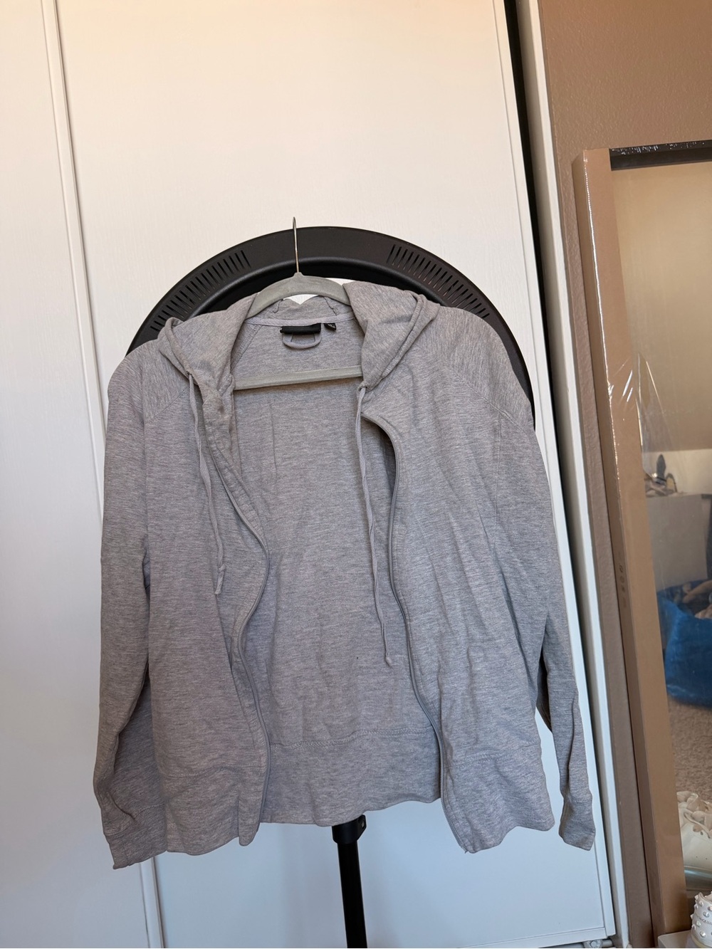 Light Gray Women's Hoodie Jacket